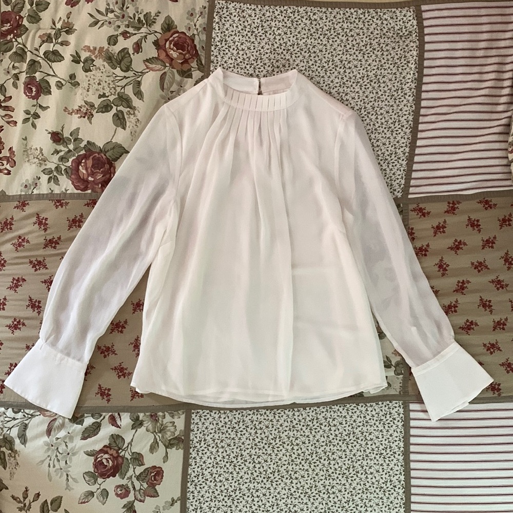 Pleat-Front Blouse